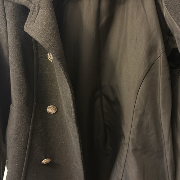 Military green pea coat - Picture 3 of 5